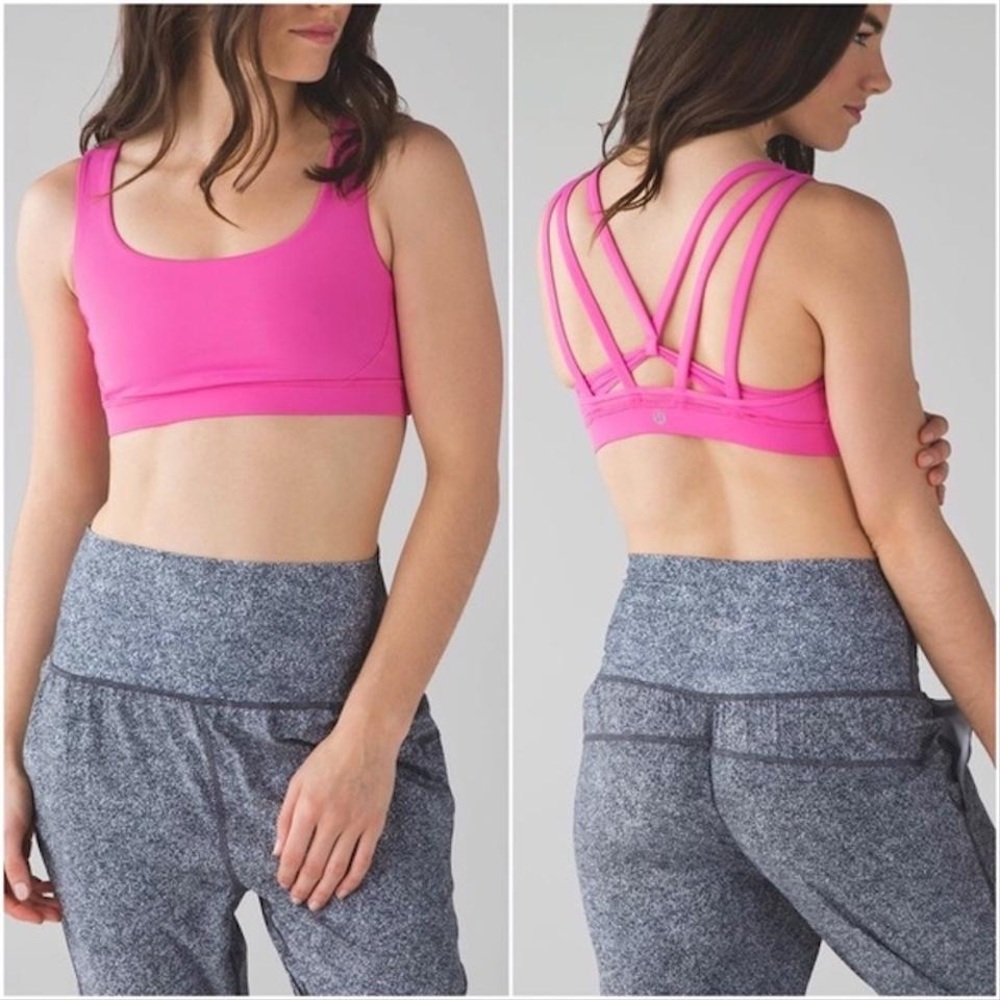 Lululemon Exhale Pink Bra Size 10
